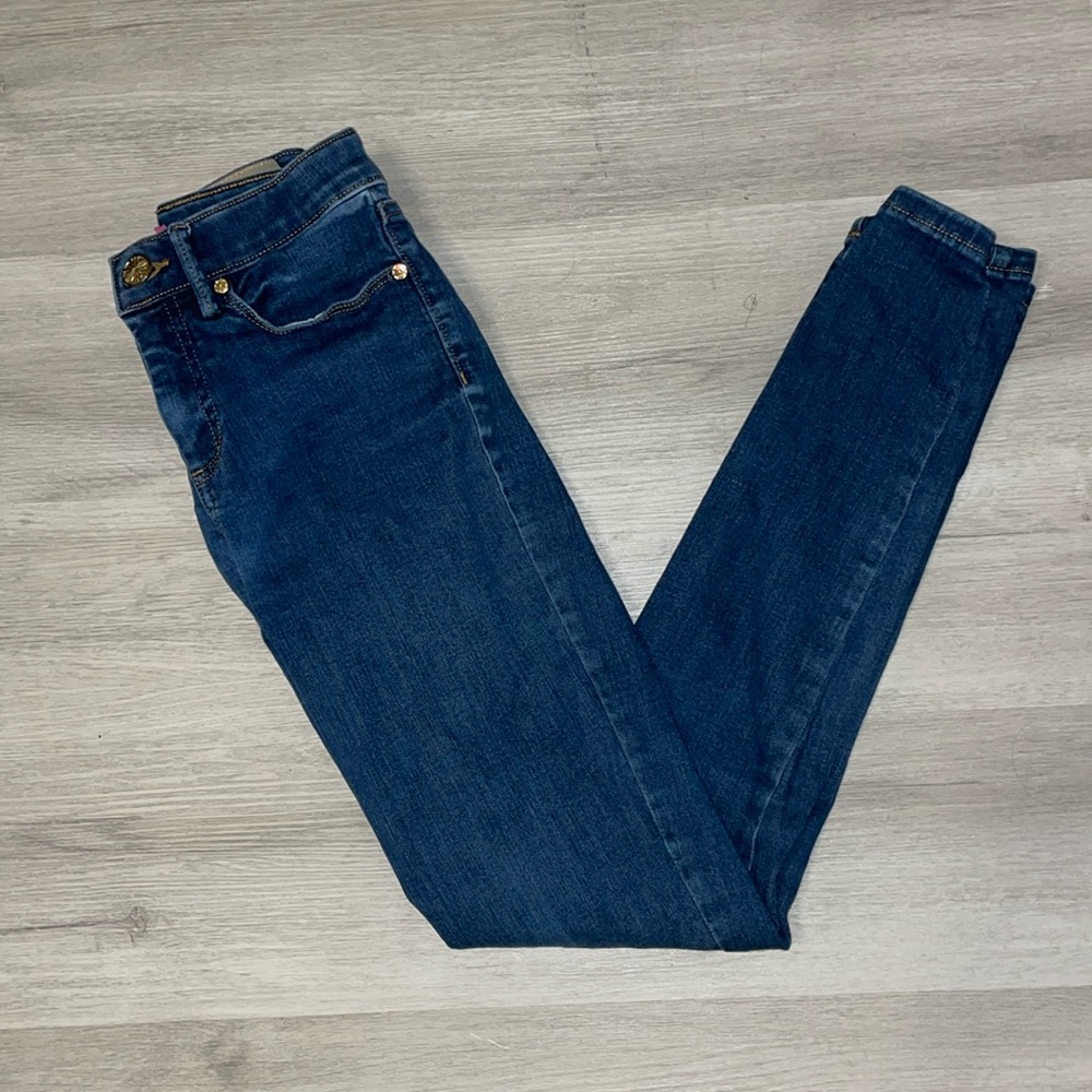 🎉HP🎉Lilly Pulitzer Eagan blue skinny jeans 0